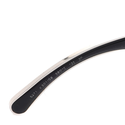 Chanel Acetate CC Cat Eye Sunglasses 5271 Black 5 of 8