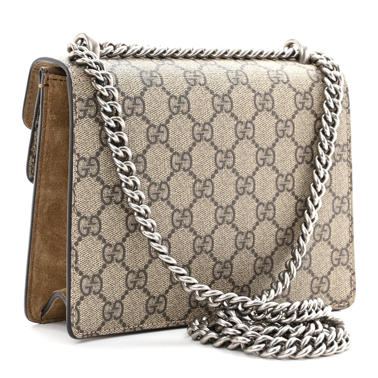 Gucci GG Supreme Monogram Mini Dionysus Shoulder Bag Taupe 3 of 9
