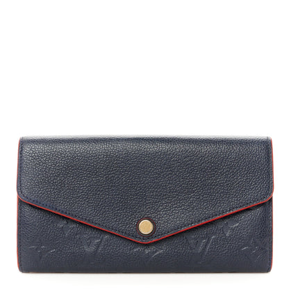 Louis Vuitton Empreinte Sarah Wallet NM Marine Rouge 1 of 8