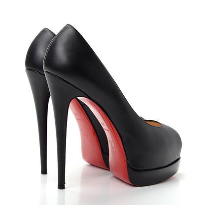 Christian Louboutin Calfskin Palais Royal Trepointe 140 Pumps 39.5 Black 4 of 10