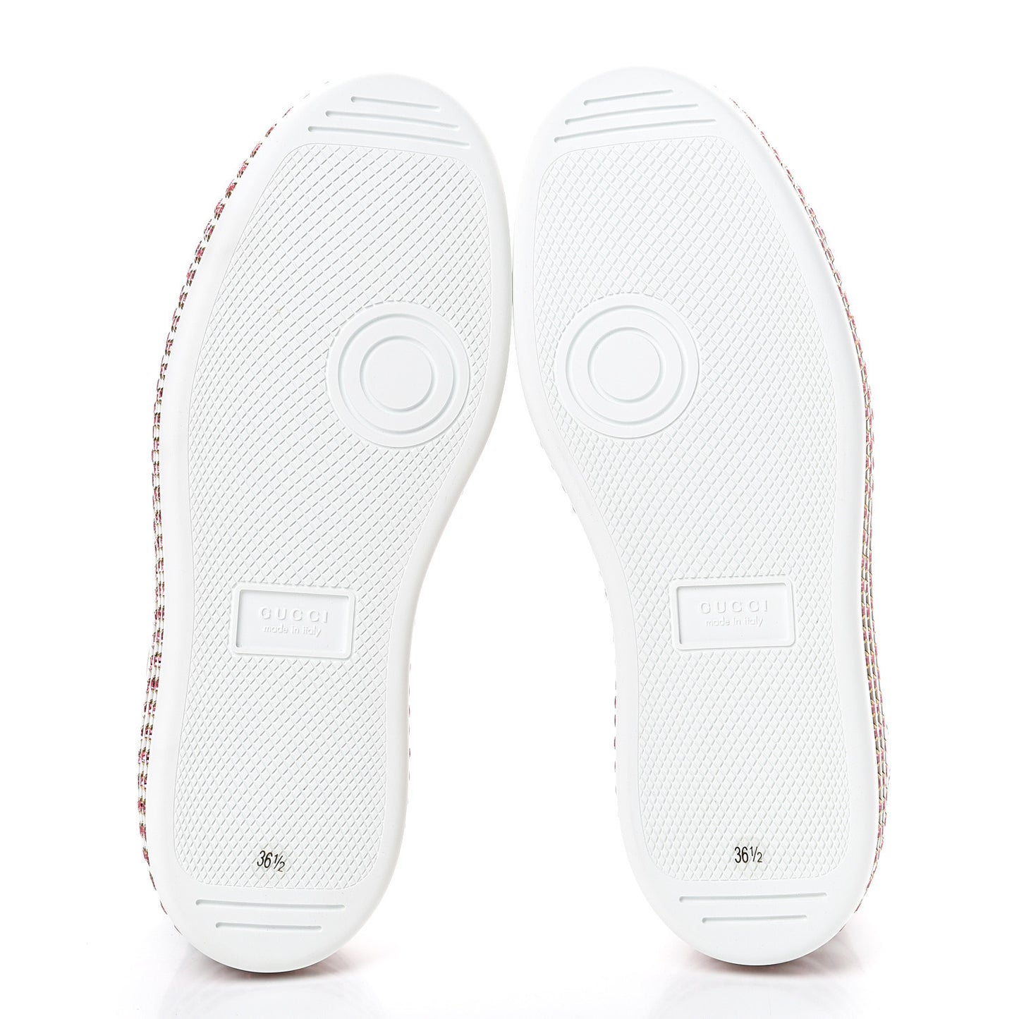 Laminated Nappa Crystal Web Bee Embroidered Trapuntata Womens Ace Platform Sneakers 36.5 Argento