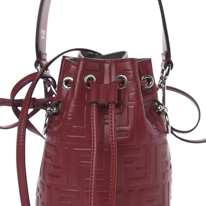 Fendi Vitello Liberty F is Fendi FF 1974 Embossed Mini Mon Tresor Bucket Bag Barolo 10 of 10