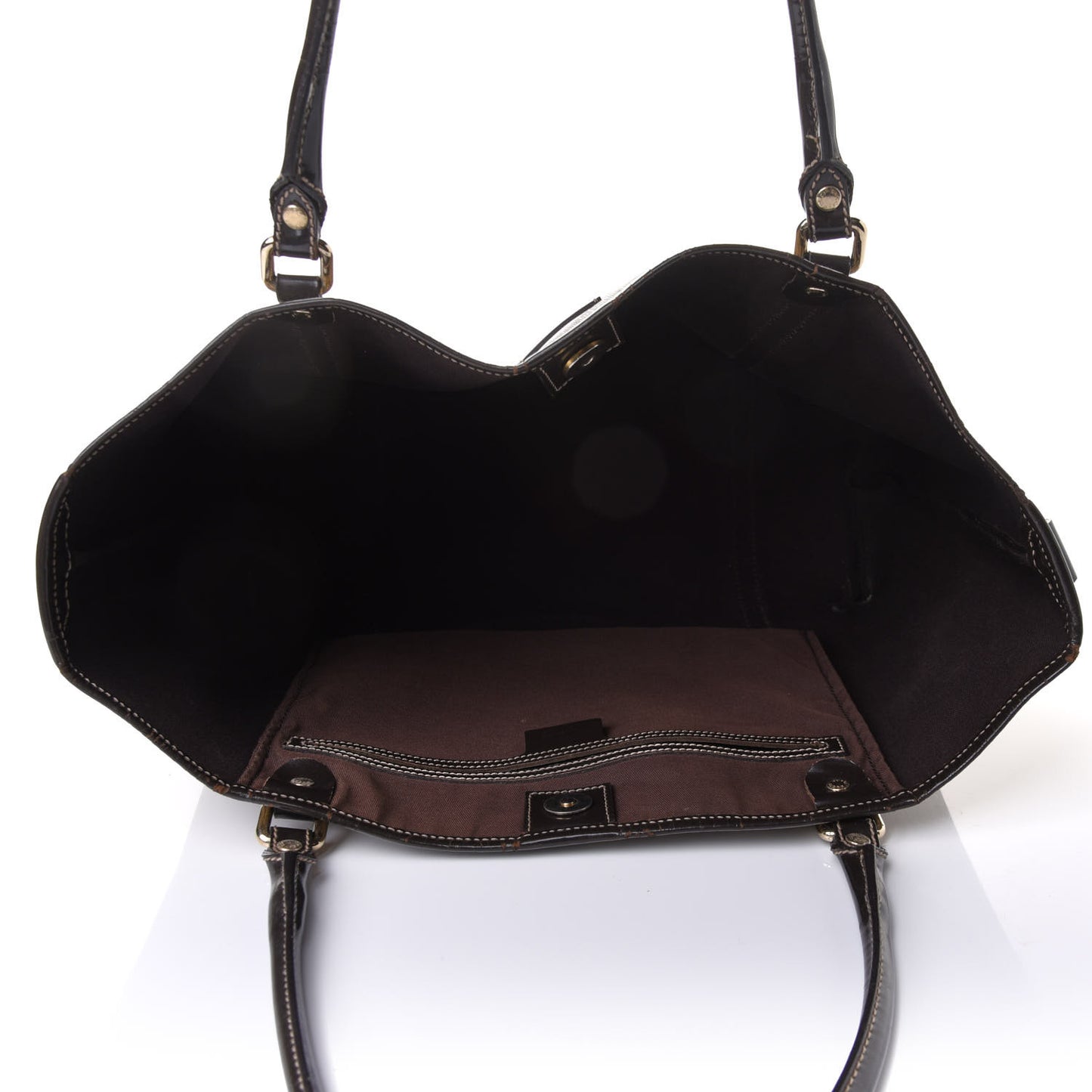 GG Plus Monogram Medium Joy Tote Dark Brown
