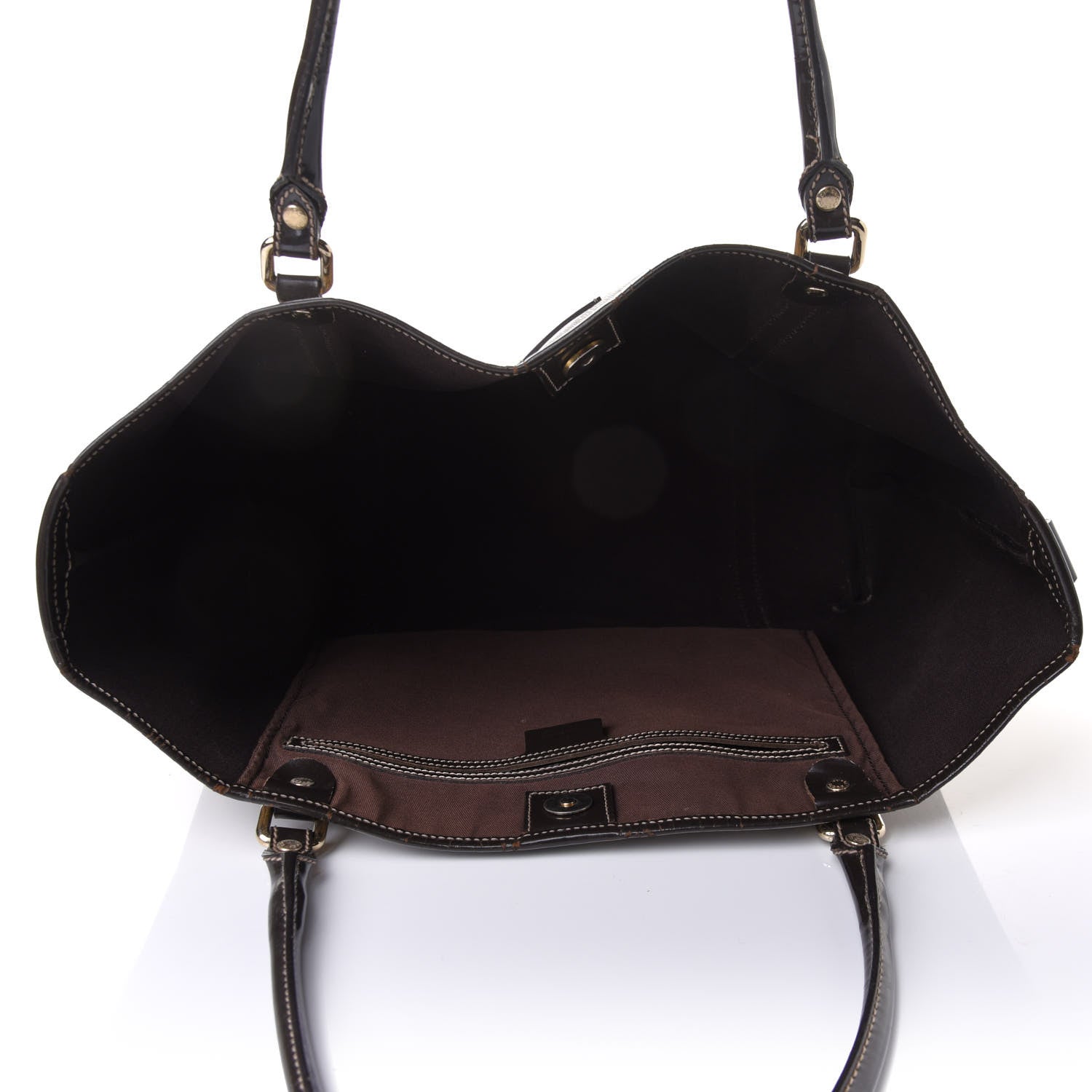 Gucci GG Plus Monogram Medium Joy Tote Dark Brown 5 of 13