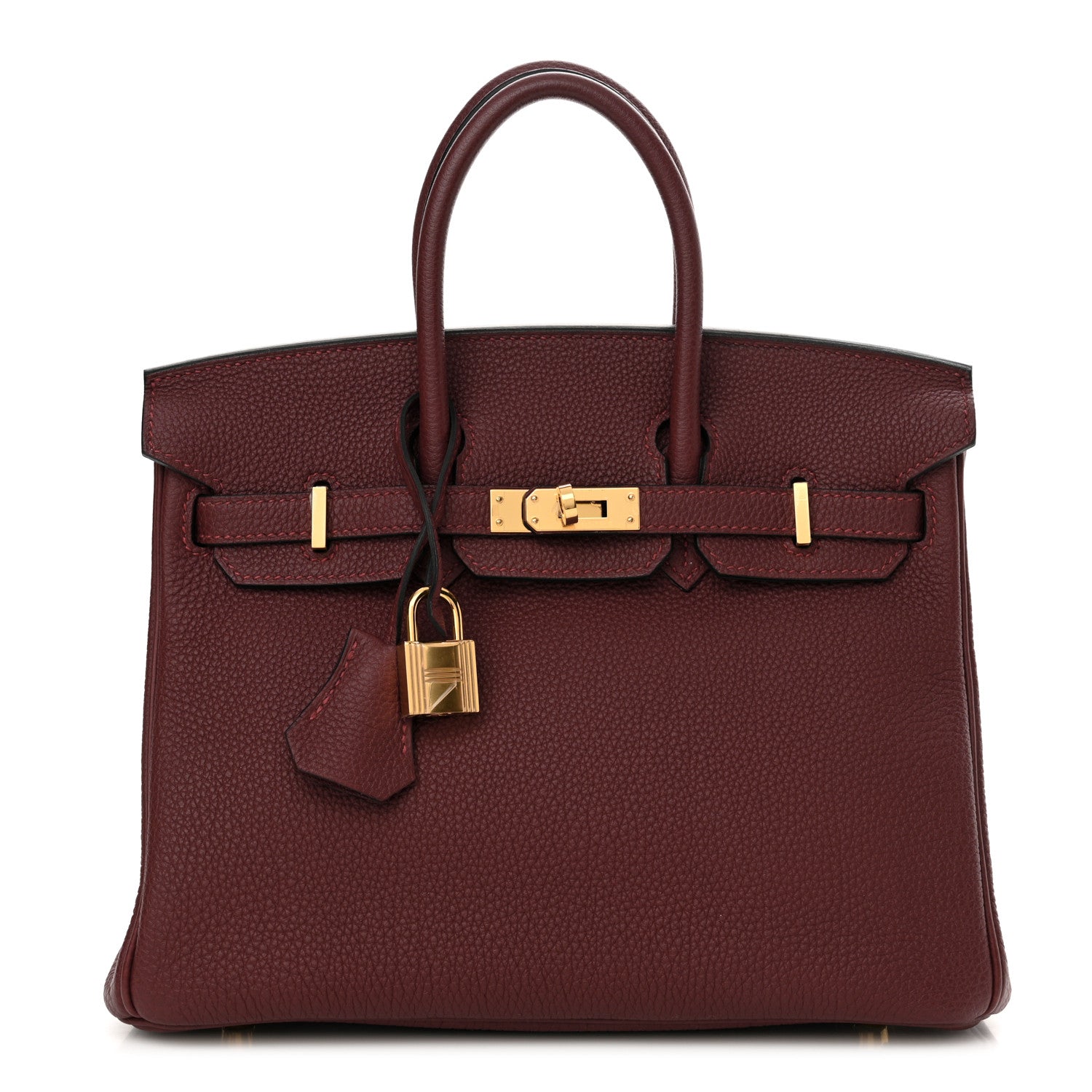 Hermes Togo Birkin 25 Rouge H 1 of 11