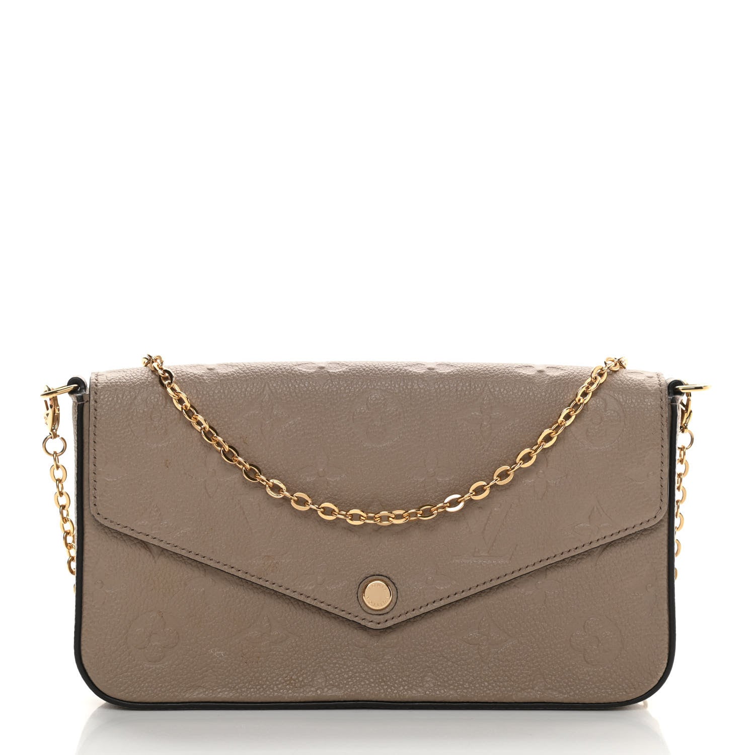 Louis Vuitton Empreinte Pochette Felicie Chain Wallet Tourterelle 3 of 14