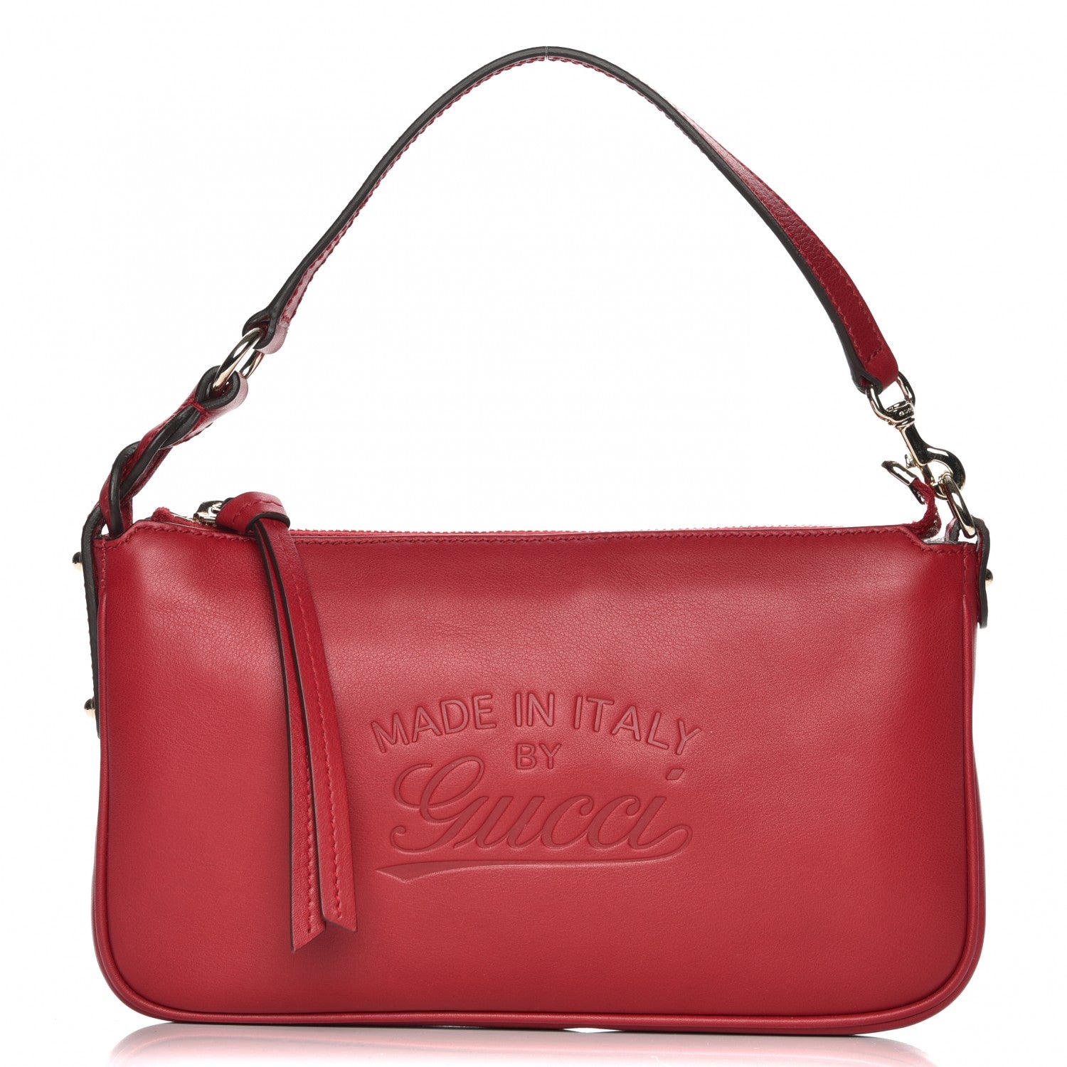 Gucci Calfskin Craft Pochette Red 1 of 7