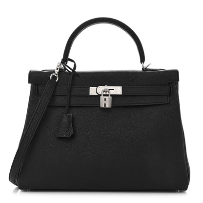 Hermes Togo Kelly Retourne 32 Black 1 of 11