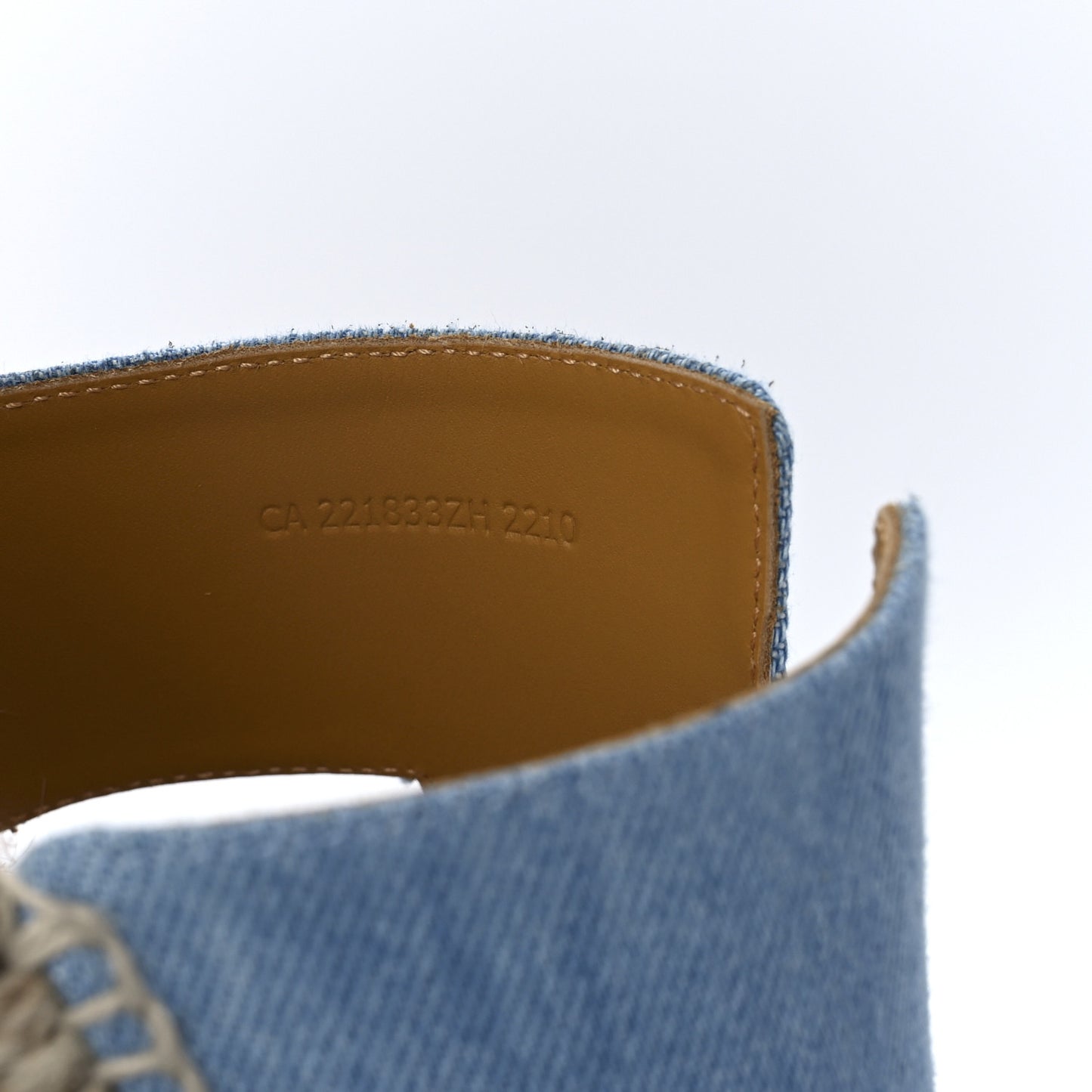 Denim Canvas Mens Antigua Espadrille Sandals 44 Bleu Clair