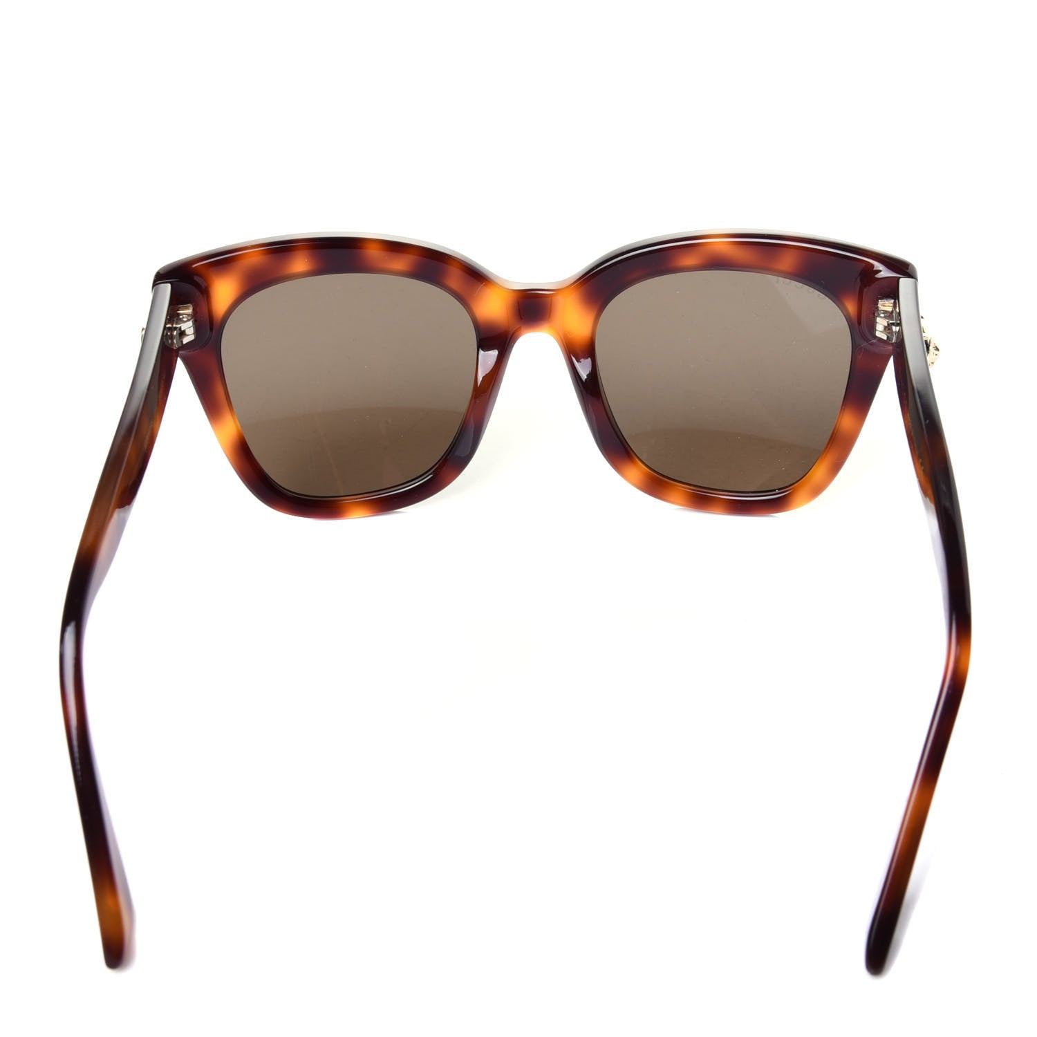 Gucci Acetate Square Frame Sunglasses GG0029S Tortoise 8 of 10