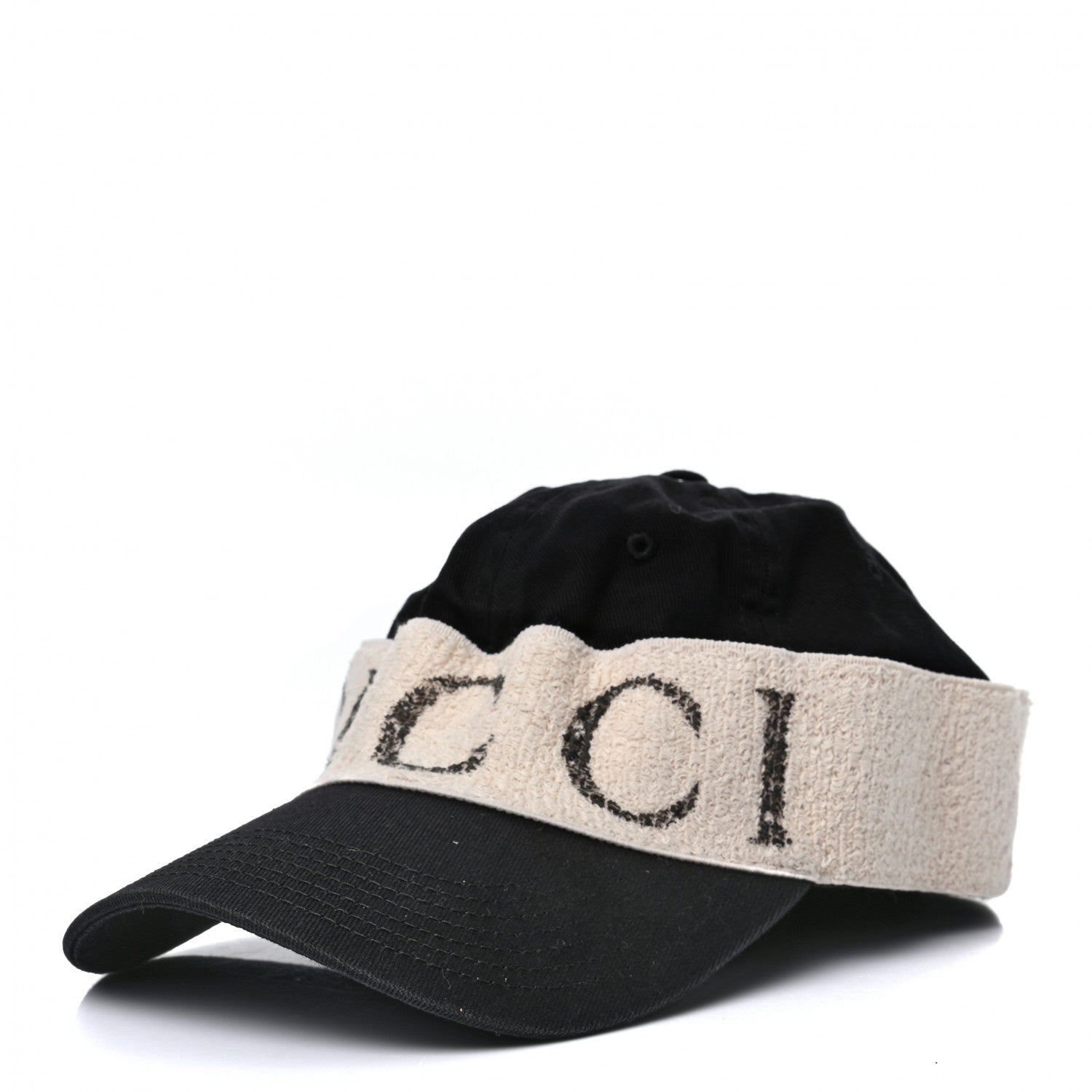 Gucci Gabardine Gucci Headband Baseball Hat 58 Black 1 of 9