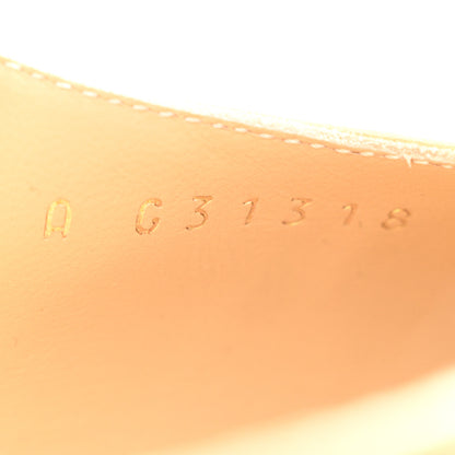 Chanel Goatskin Grosgrain Cap Toe CC Slingback Pumps 41 Beige Black 8 of 9