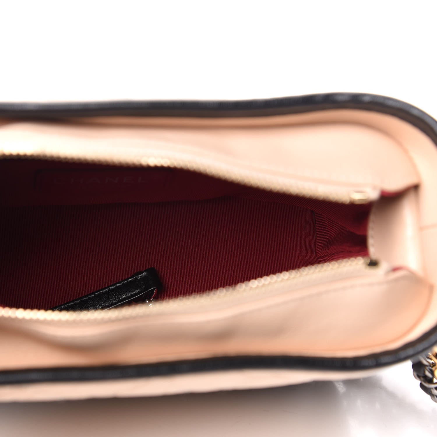 Chanel Aged Calfskin Quilted Small Gabrielle Hobo Beige Black 5 of 11