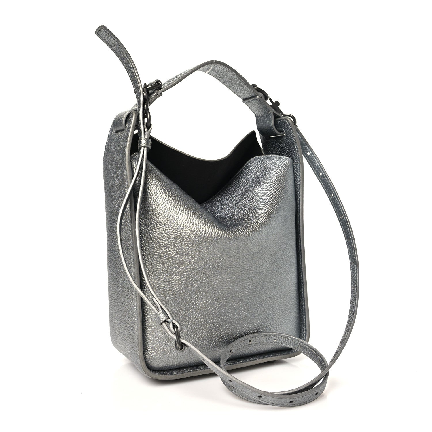 Balenciaga Metallic Calfskin XS Tool 2.0 North-South Tote Silver 4 of 11