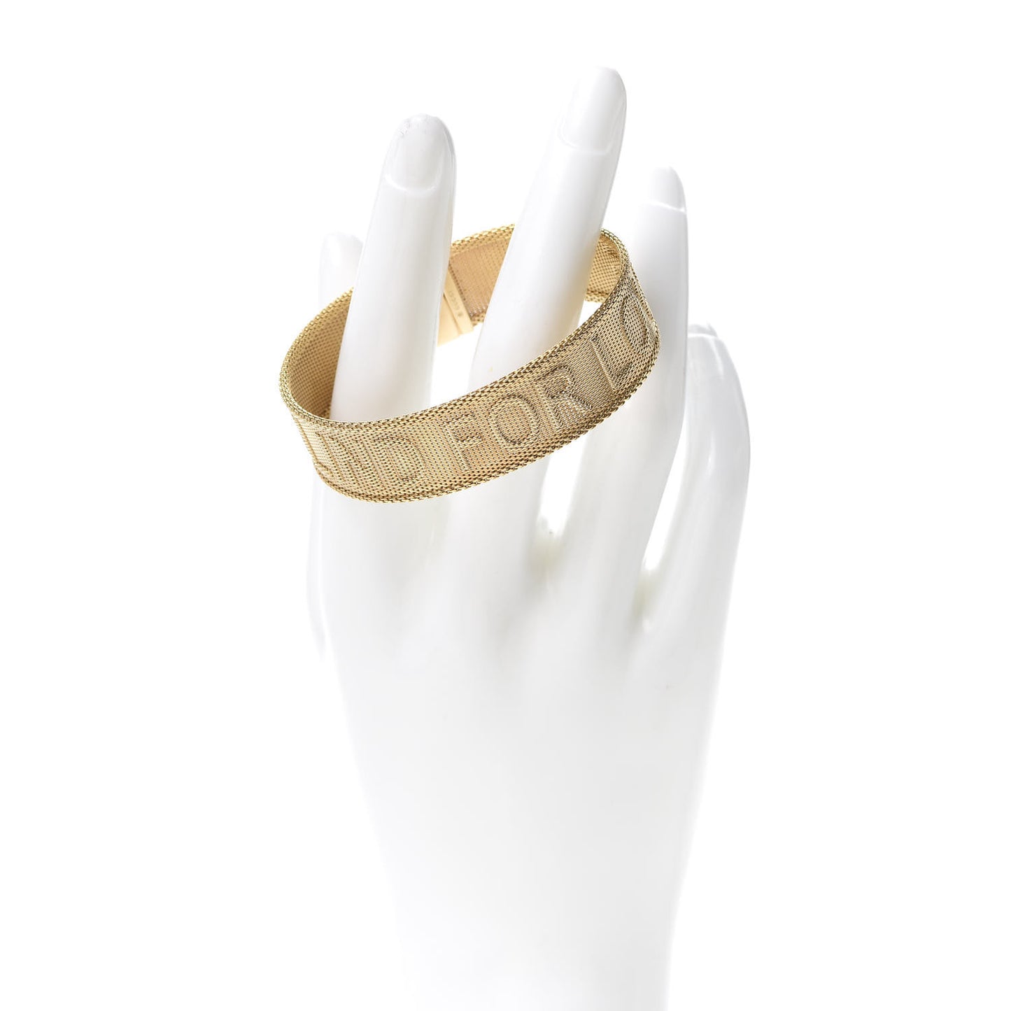 18K Yellow Gold Mesh Love Is Blind Bracelet