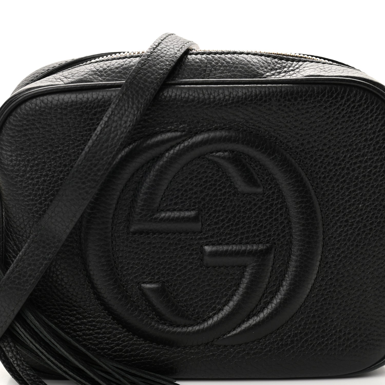 Gucci Pebbled Calfskin Small Soho Disco Bag Black 8 of 10