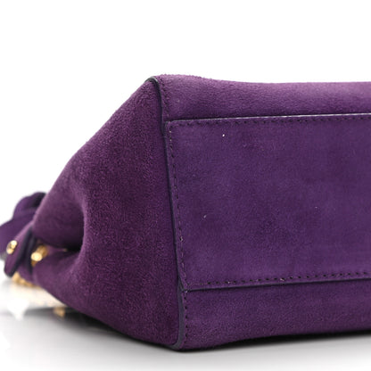 Fendi Chamois XS Peekaboo Iconic Satchel Viola Plus 10 of 11