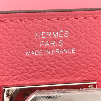 Hermes Evercolor Kelly To Go Wallet Rose Azalee 6 of 10