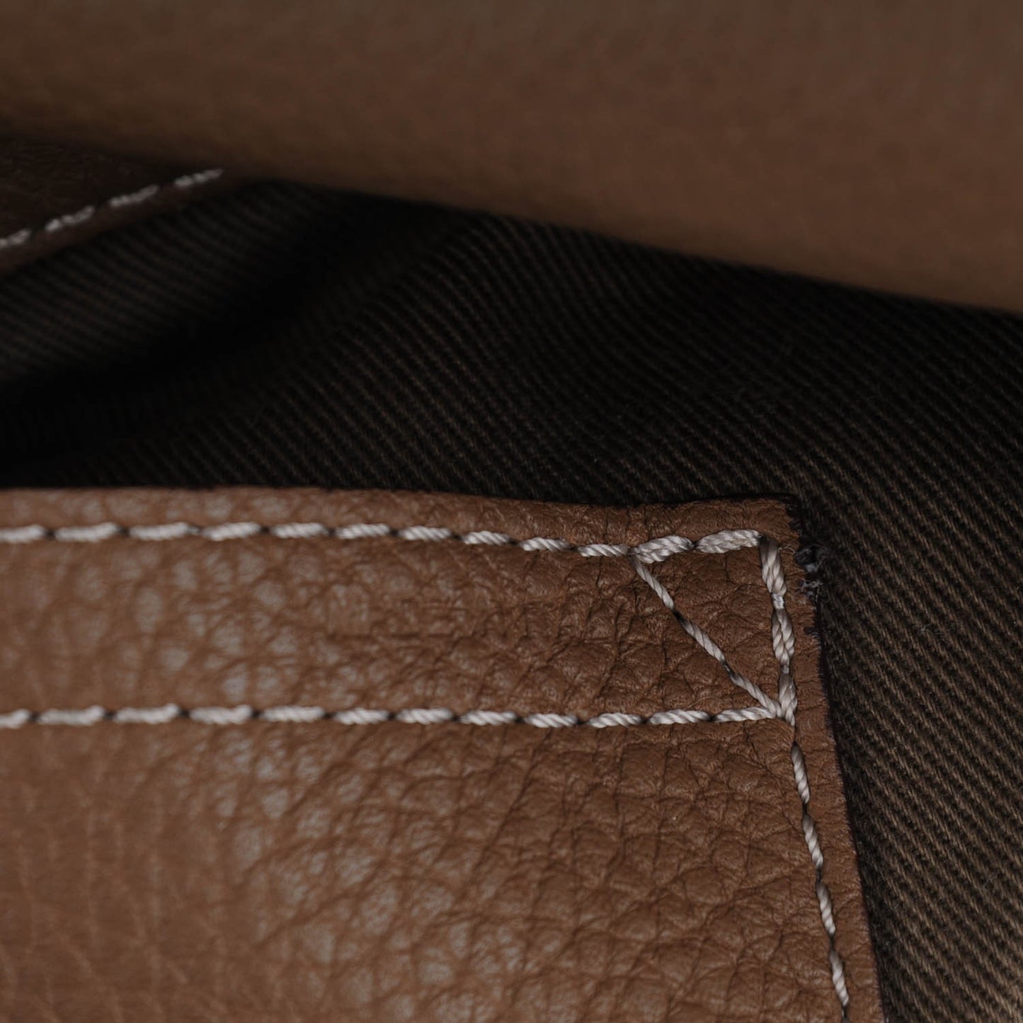 Grained Calfskin Medium Marcie Saddle Bag Seed