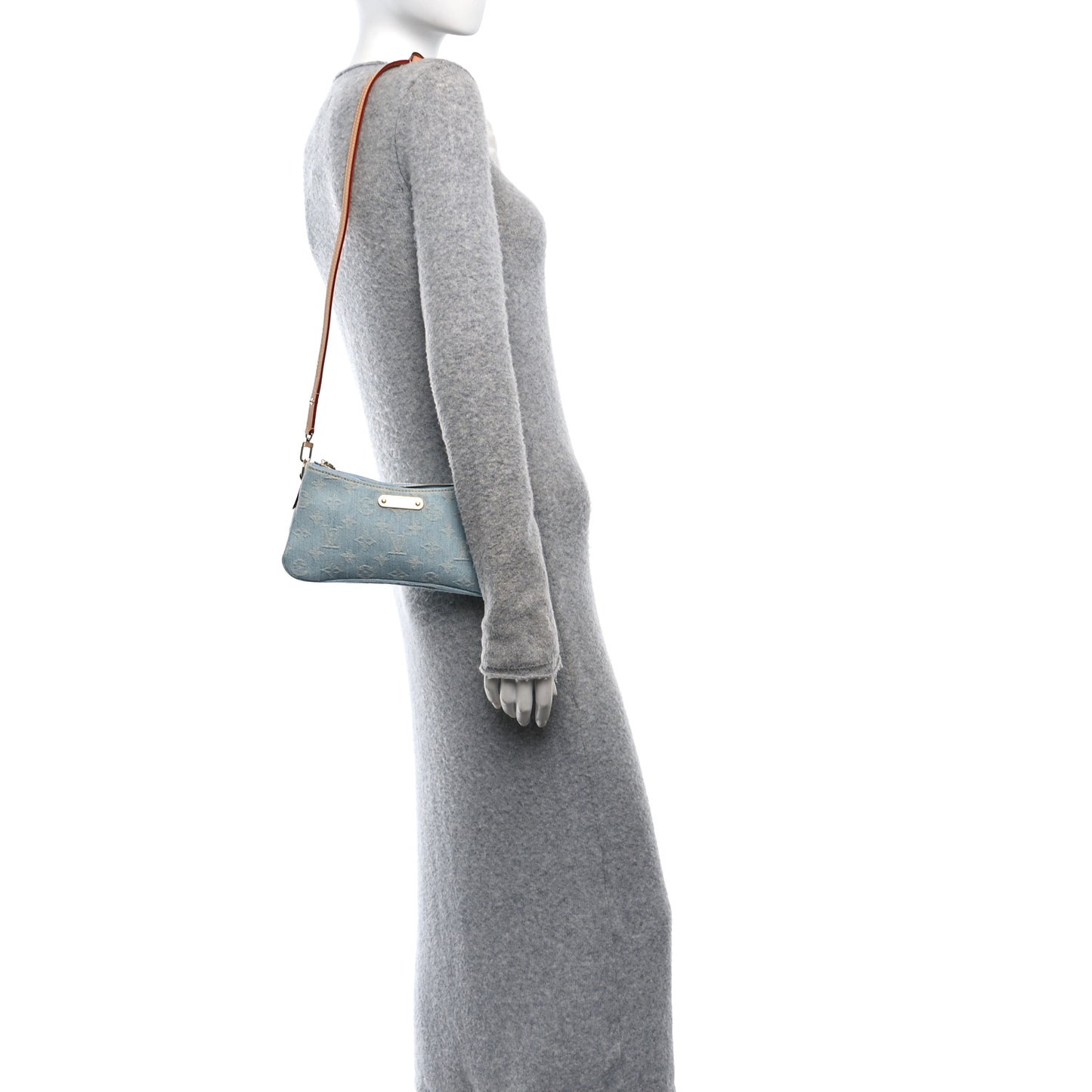 Monogram Denim Liv Pochette Sky Blue