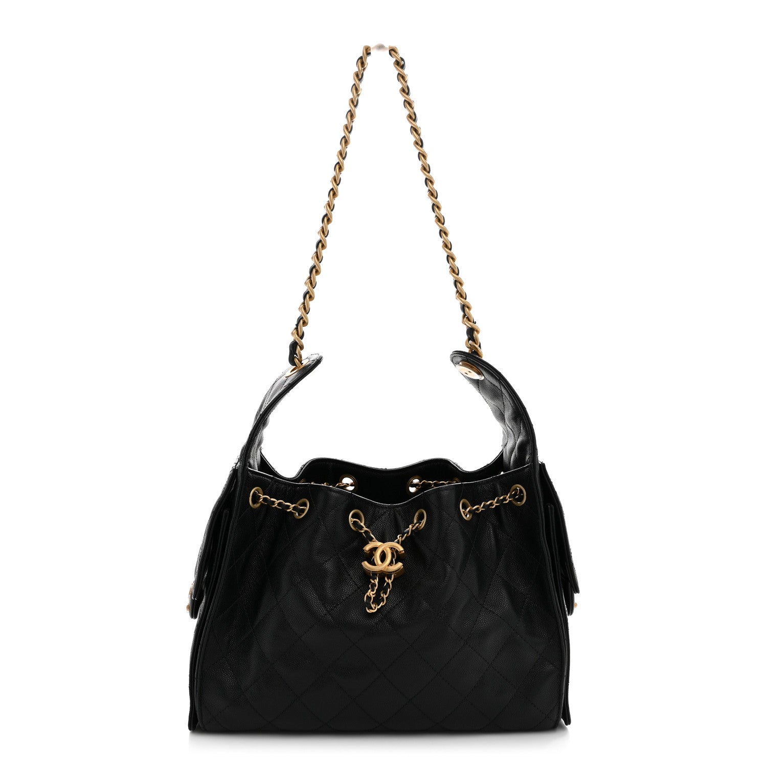 Chanel Caviar Quilted Small Chanel 25 Handbag Black 1 of 10