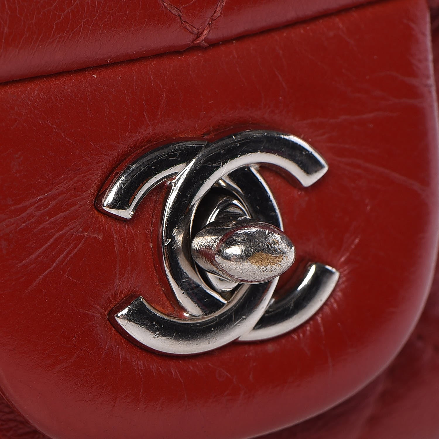 Chanel Lambskin Quilted WOC Mini Flap Red 18 of 19