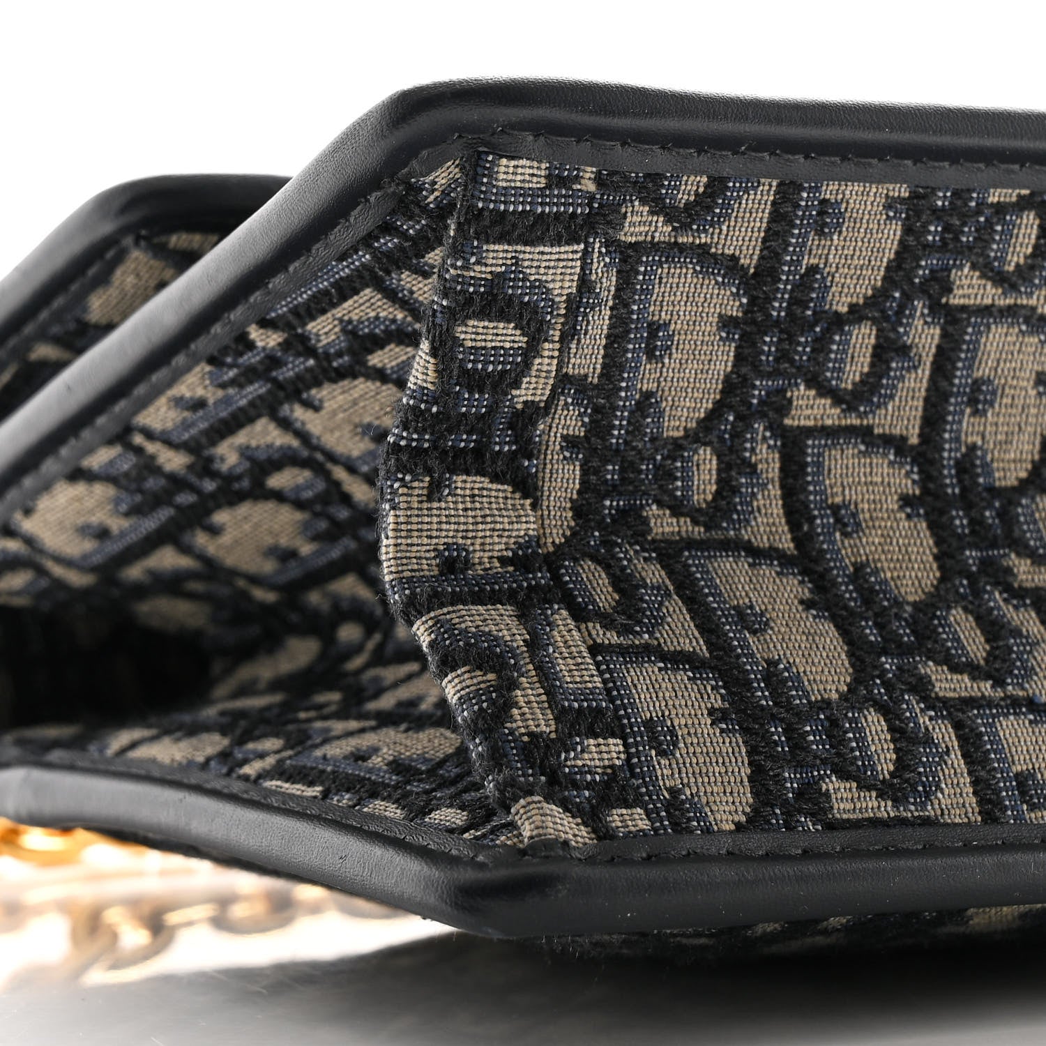 Christian Dior Oblique 30 Montaigne Chain Flap Bag Blue 9 of 11