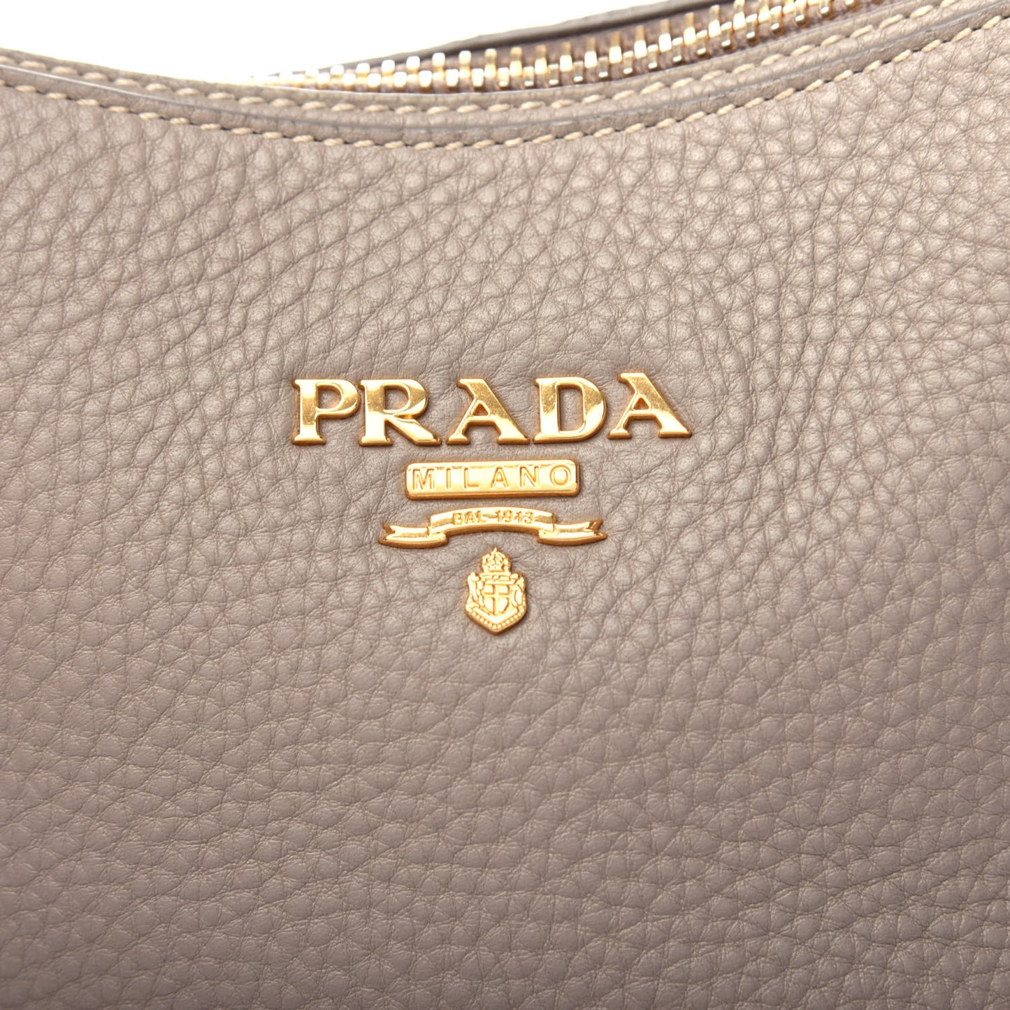 Vitello Daino Shoulder Bag Argilla