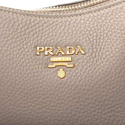 Prada Vitello Daino Shoulder Bag Argilla 10 of 10