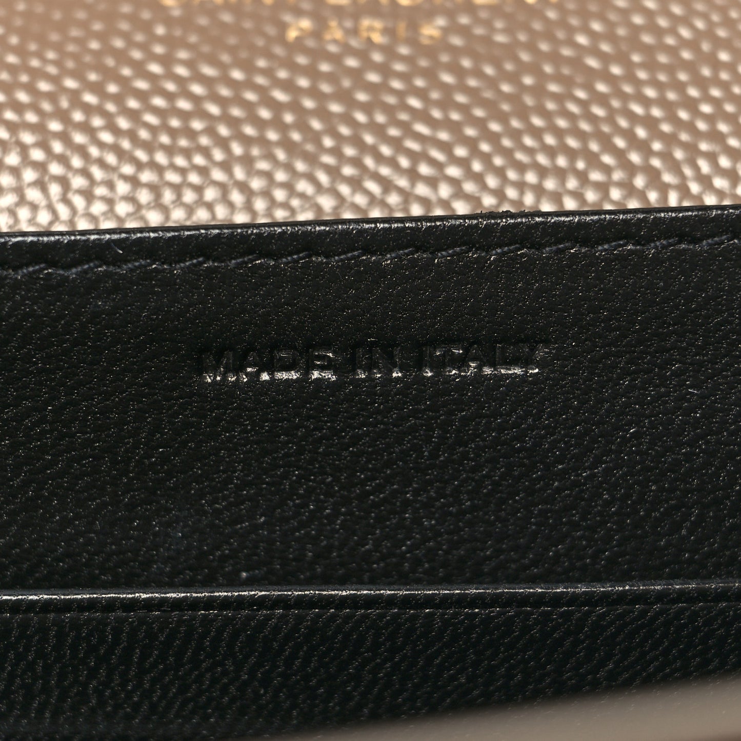 Grain De Poudre Monogram Cassandra Chain Wallet Dark Beige