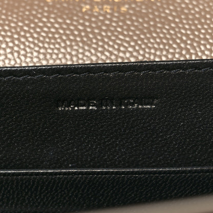 Saint Laurent Grain De Poudre Monogram Cassandra Chain Wallet Dark Beige 7 of 11