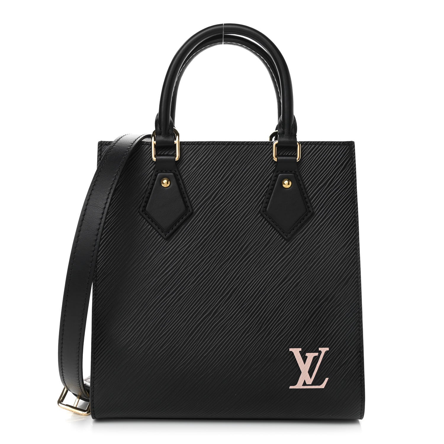 Louis Vuitton Epi Sac Plat BB Black 1 of 10