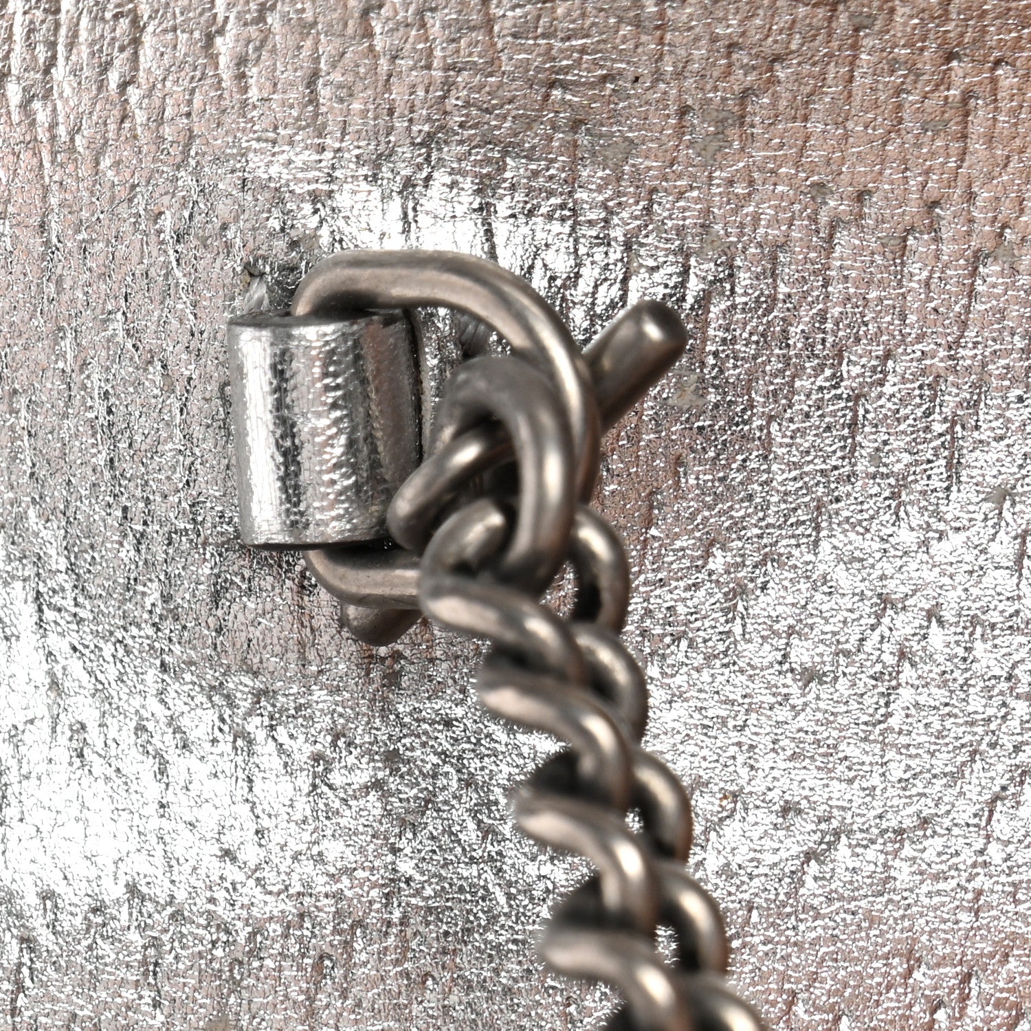 Gucci Metallic Calfskin Super Mini Dionysus Shoulder Bag Silver 13 of 15