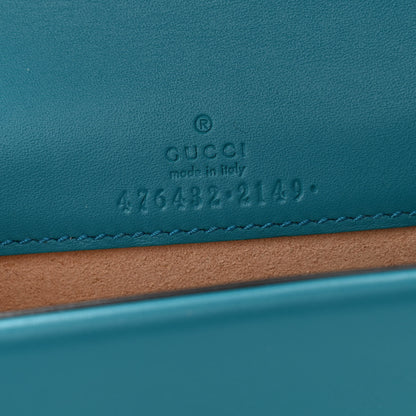 Gucci Velvet Super Mini Dionysus Shoulder Bag Pavone Cyan 6 of 9