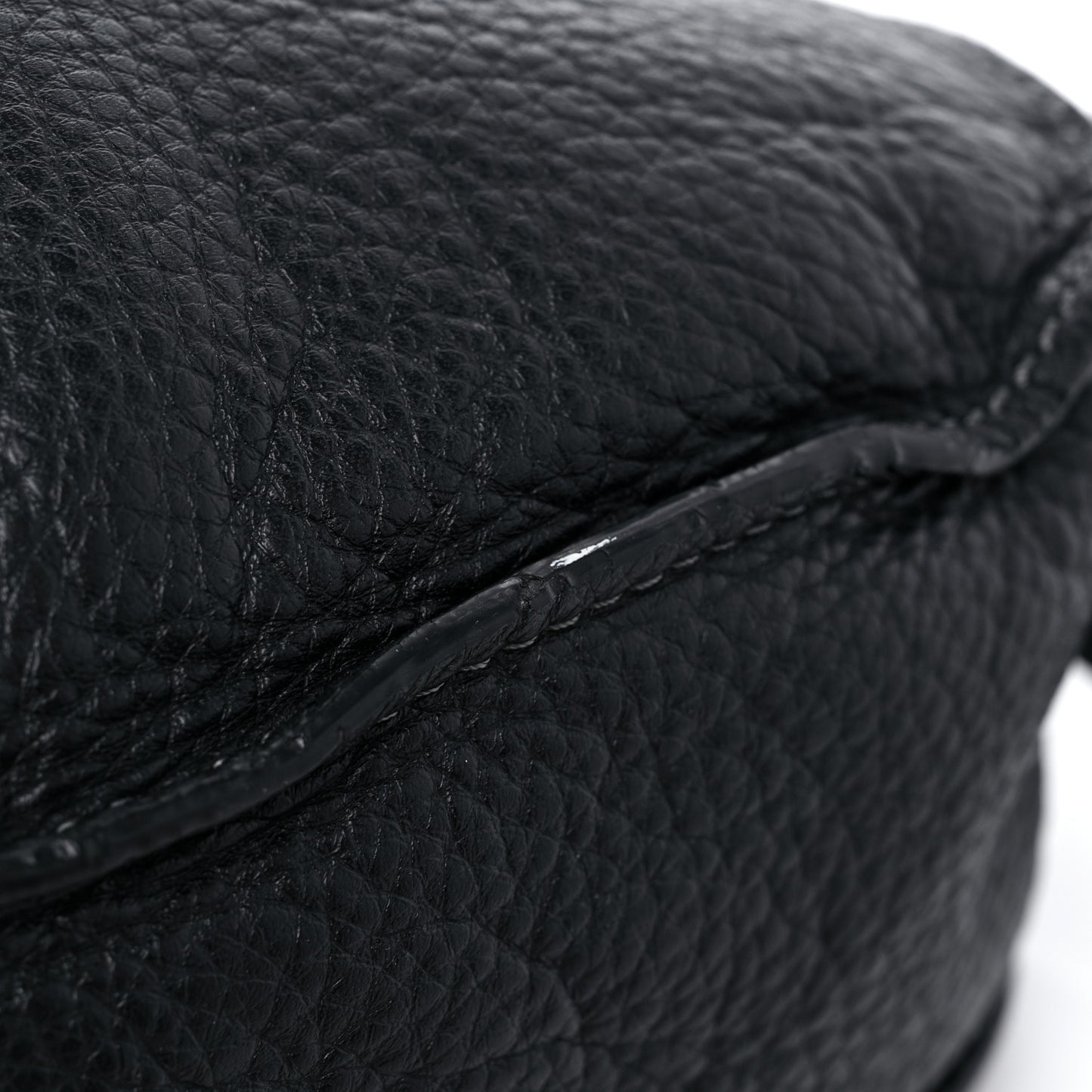 Calfskin Medium Marcie Satchel Black