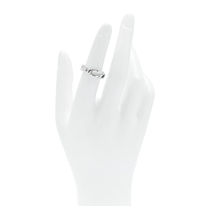 Cartier 18K White Gold Signature Ring 51 5.75 2 of 5