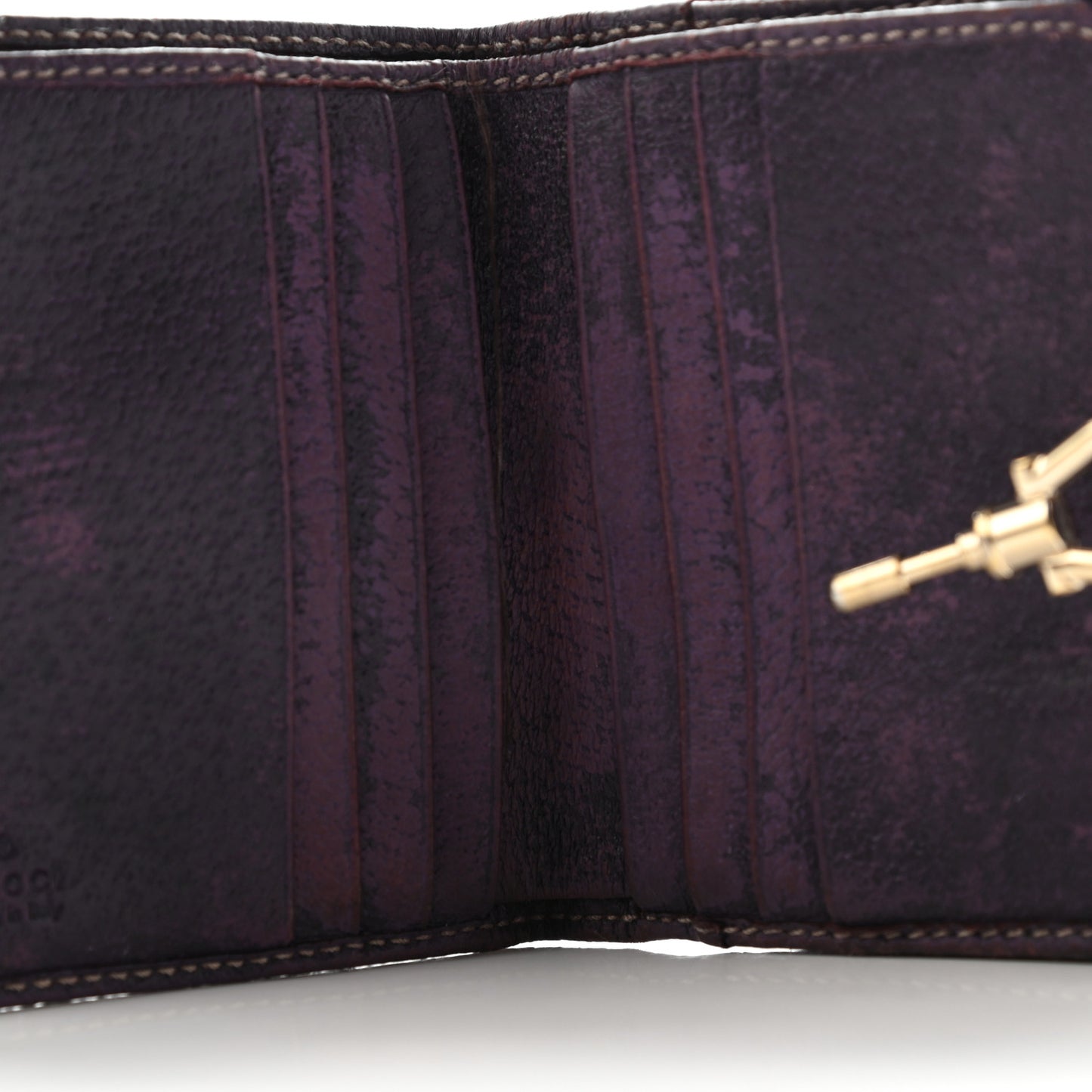 Monogram Compact Wallet Purple