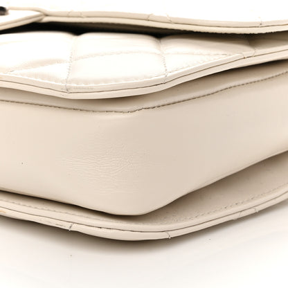 Chanel Glazed Calfskin Medium Perfect Edge Flap White 11 of 11