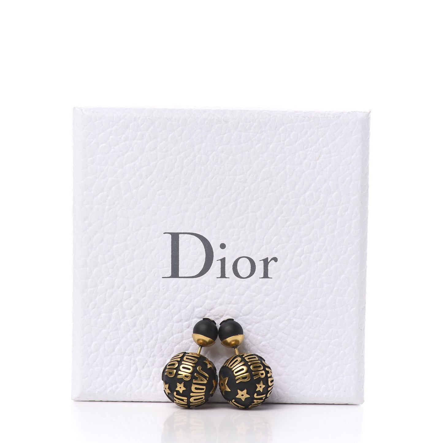 Metal J'Adior Mise En Dior Tribal Earrings Black