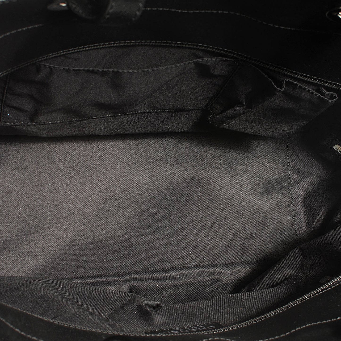Coated Canvas Large Paris Biarritz Tote Black