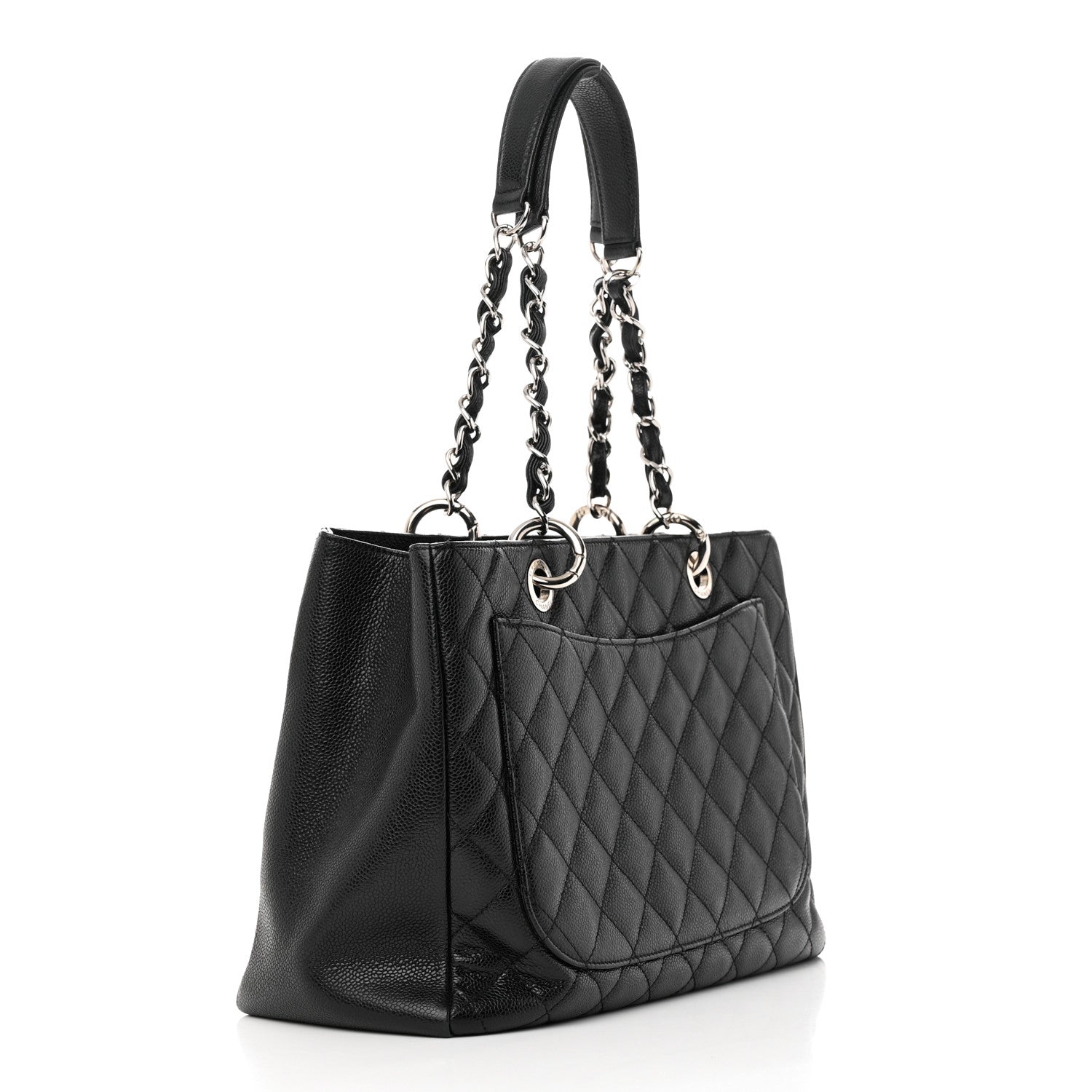 Chanel Caviar Quilted Grand Shopping Tote GST Black 3 of 20