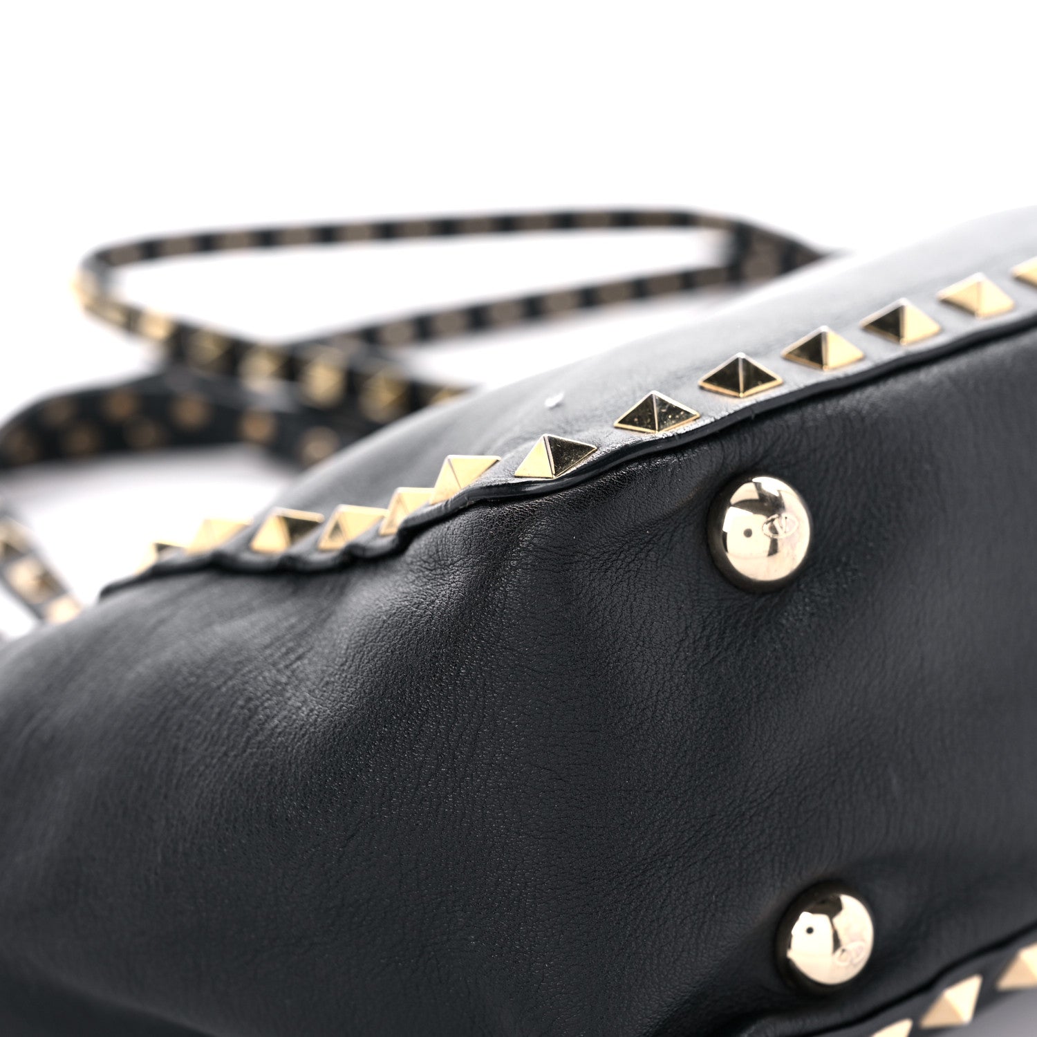 Valentino Garavani Vitello Mini Rockstud Tote Black 9 of 29