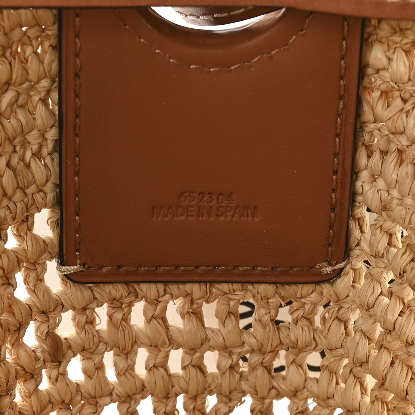 Raffia Calfskin Balloon Ruffles Bucket Bag Natural Tan