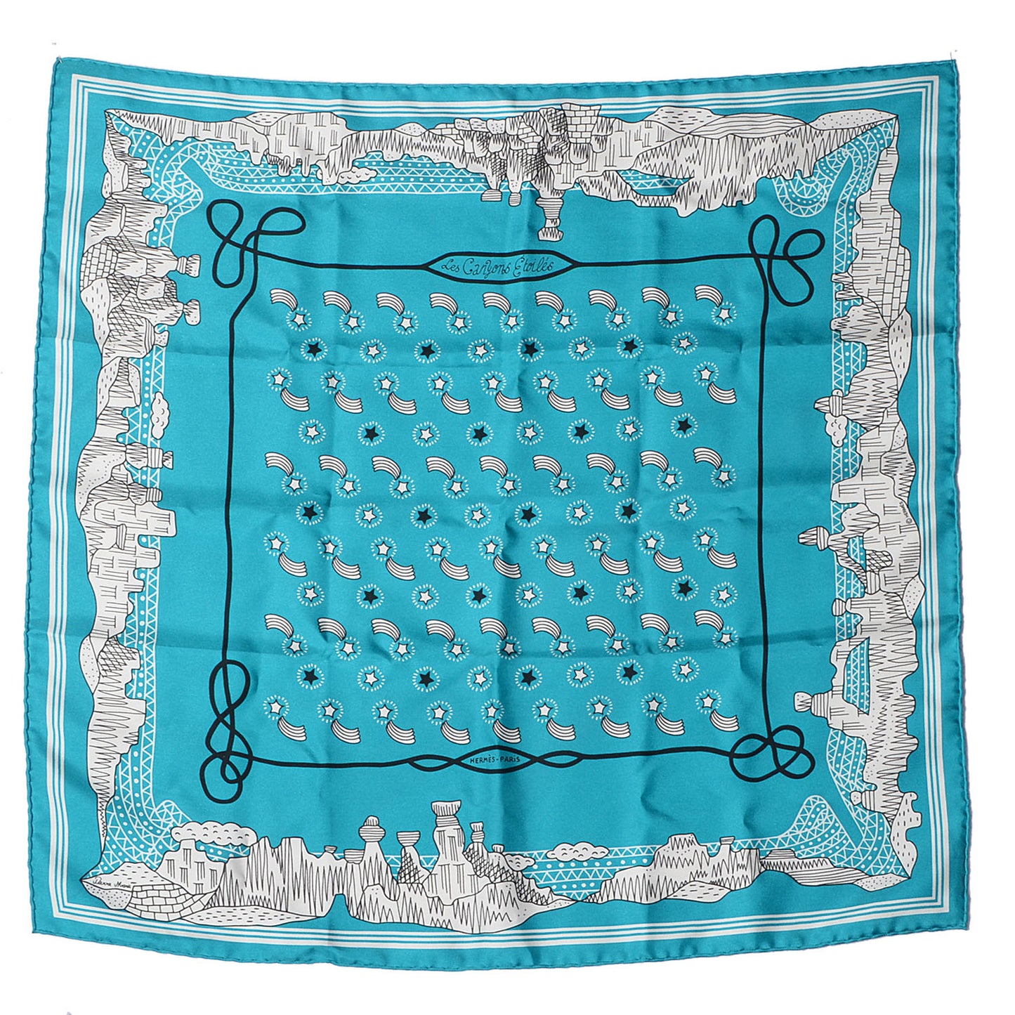Silk Les Canyons Etoiles Bandana Scarf 55