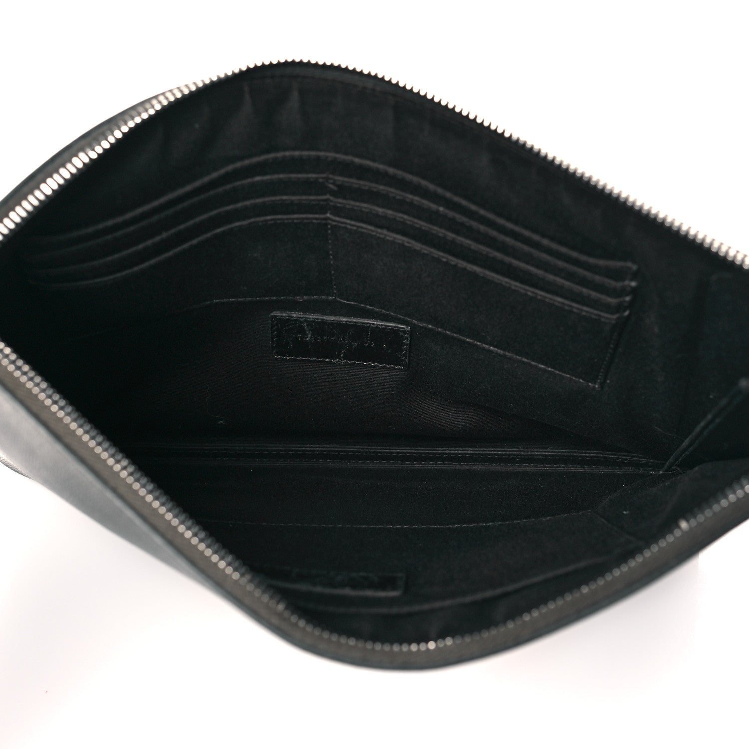 Saint Laurent Grain De Poudre Zipped Tablet Holder Khaki 5 of 9