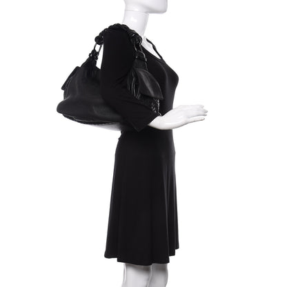 Bottega Veneta Cervo Cocker Hobo Black 2 of 12
