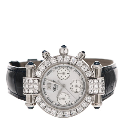 Chopard 18K White Gold Diamond Bezel Mother of Pearl 32mm Imperiale Quartz Watch 2 of 5