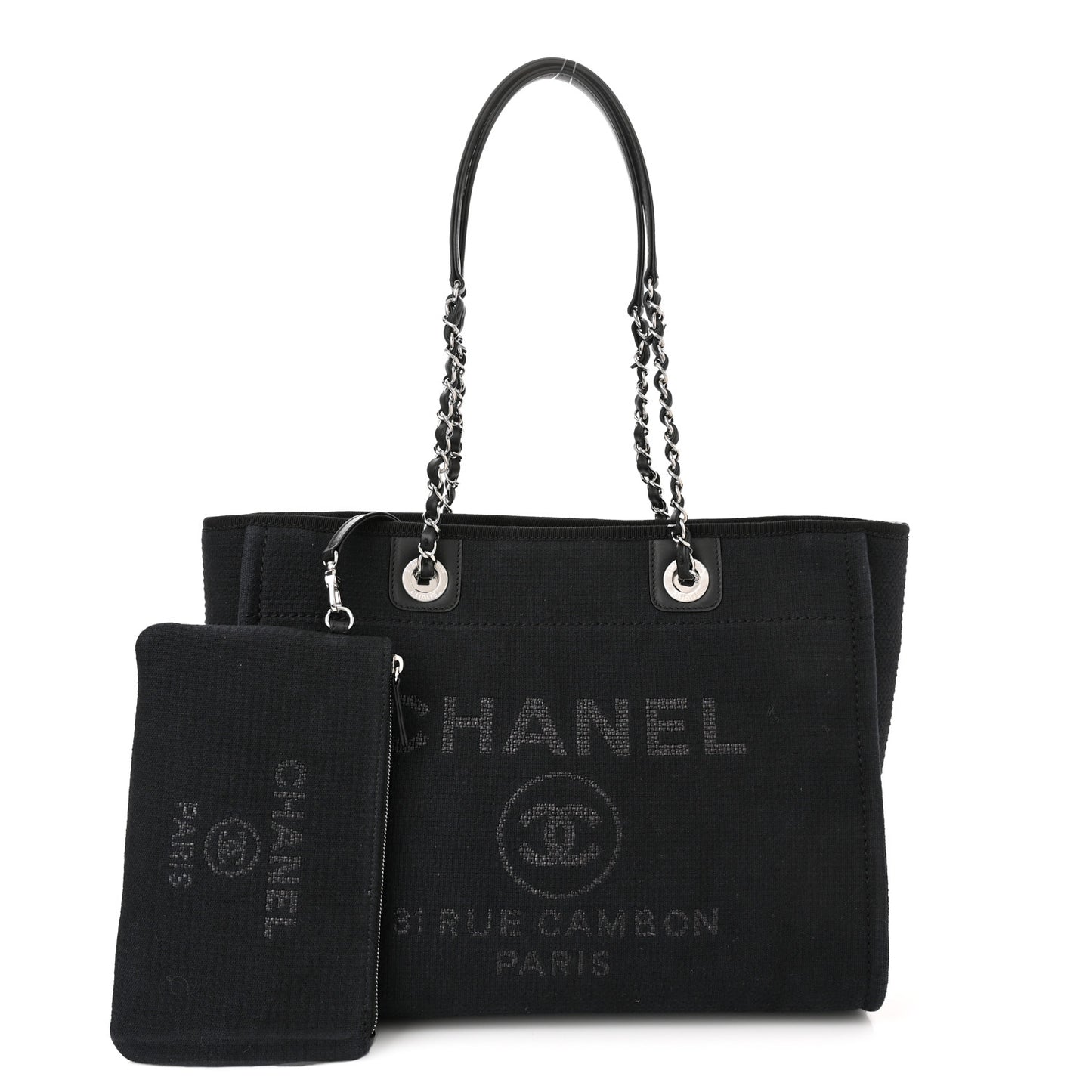 Mixed Fibers Small Deauville Tote Black