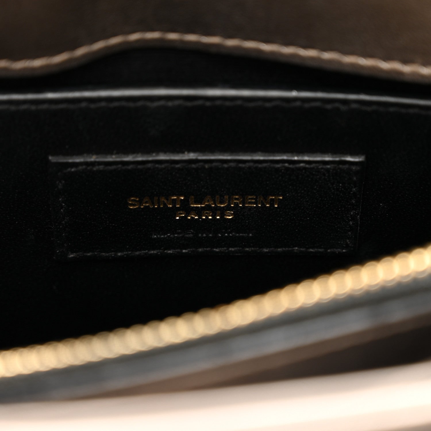 Saint Laurent Metallic Calfskin Y Quilted Monogram Small Loulou Chain Satchel Pewter 8 of 12