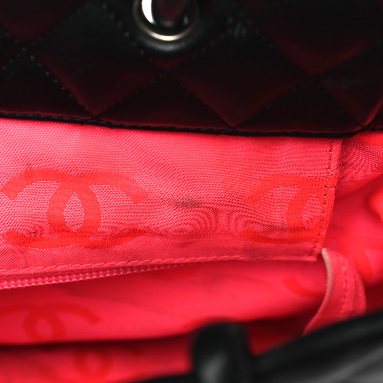 Chanel Calfskin Quilted Medium Cambon Tote Black White 13 of 13